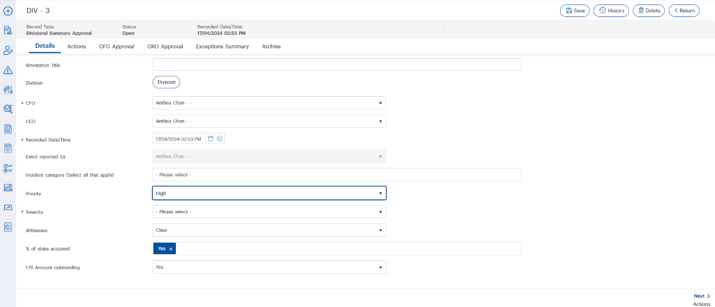 Enhancing Incident Management with Conditional Fields and Action Fields